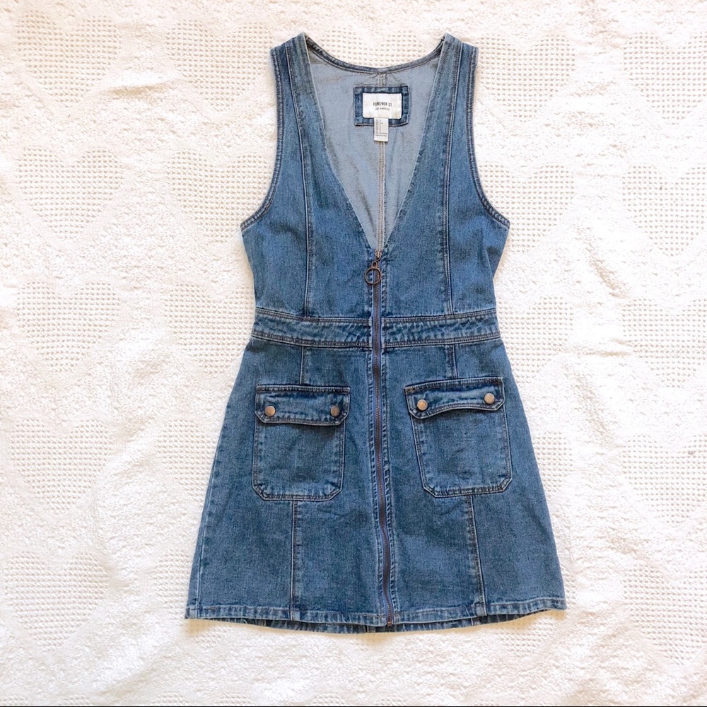 Forever 21 Retro Denim Mini Dress